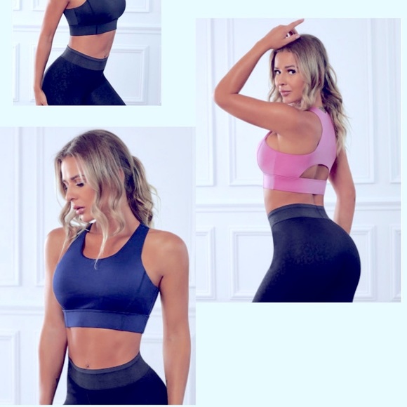 🔥NWT Blue Long-line Sport Bra - Picture 6 of 10